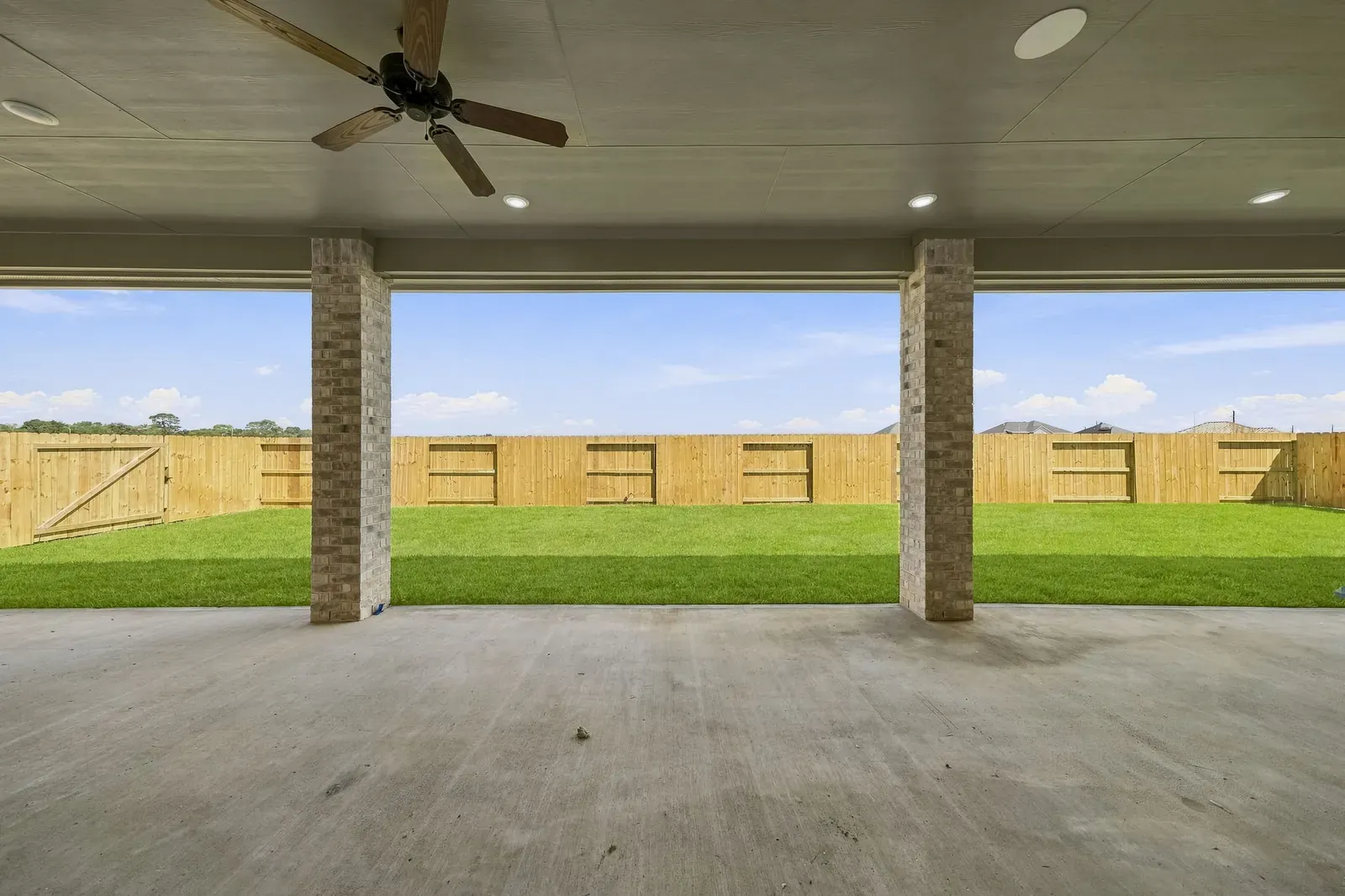 Covered patio